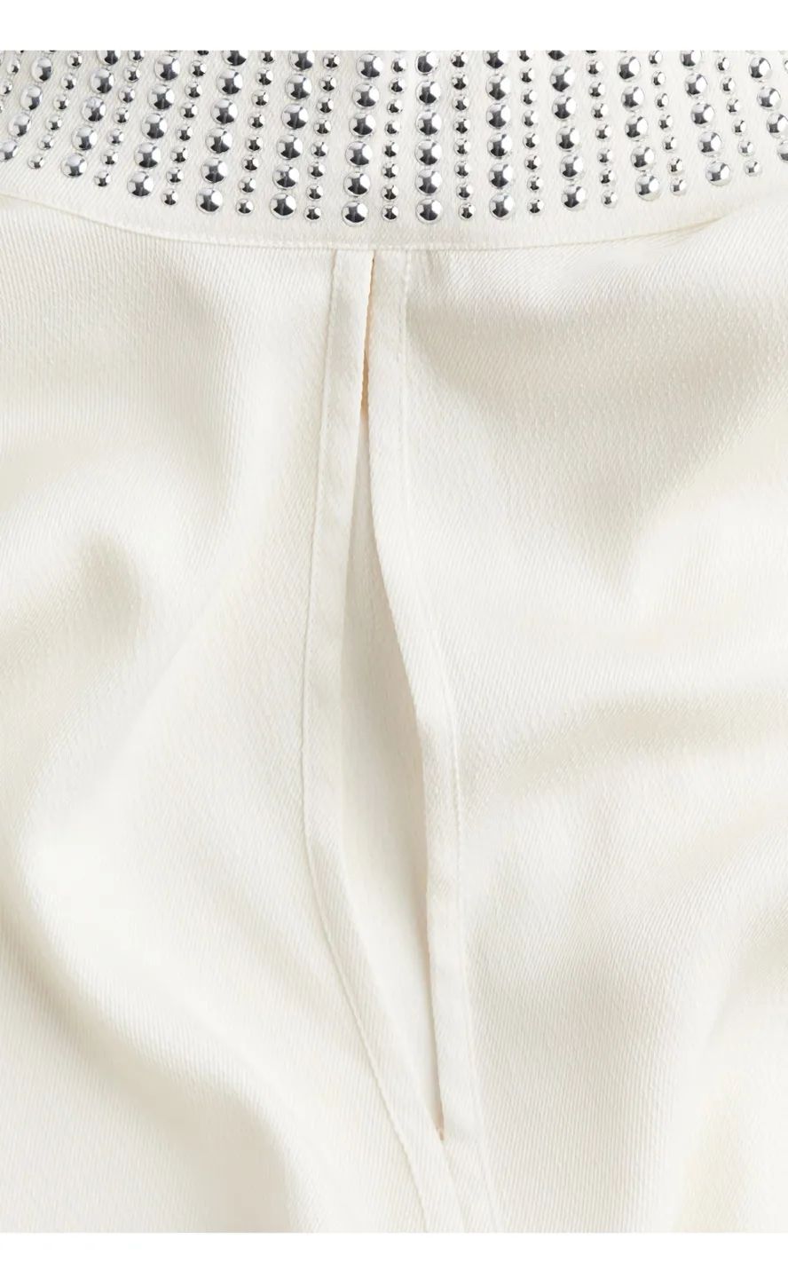 Brand new H&M  Cream Embellished Blouse - Size S image indicator(6)