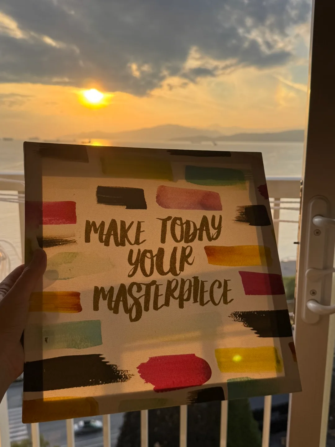 Inspirational 'Make Today Your Masterpiece' Canvas Art thumbnail