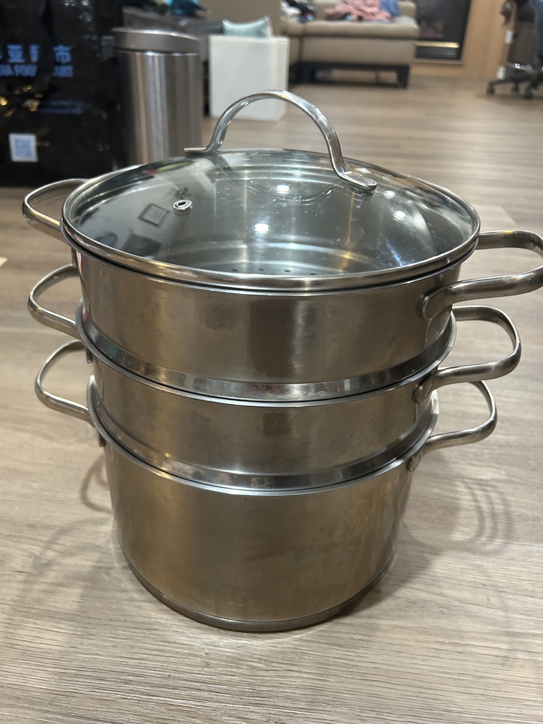 Maxim's Paris 3-Tier Stainless Steel Steamer Set - photo 2