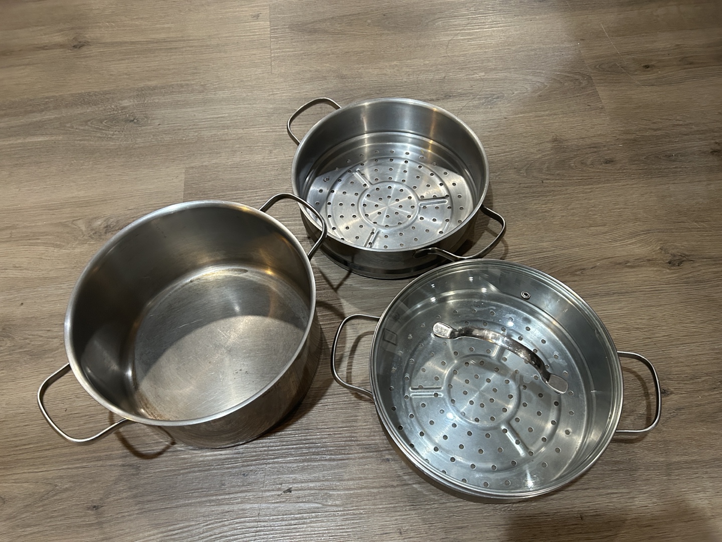 Maxim's Paris 3-Tier Stainless Steel Steamer Set - photo 3
