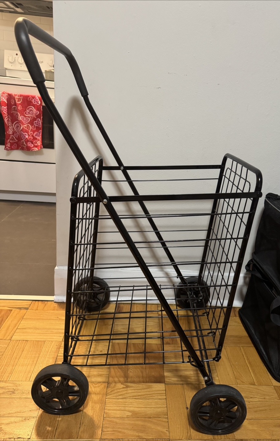 Folding Shopping Cart - Black - photo 2