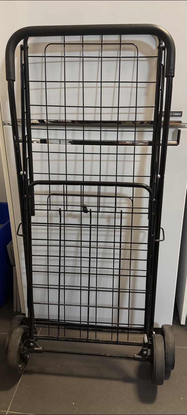 Folding Shopping Cart - Black - photo 3
