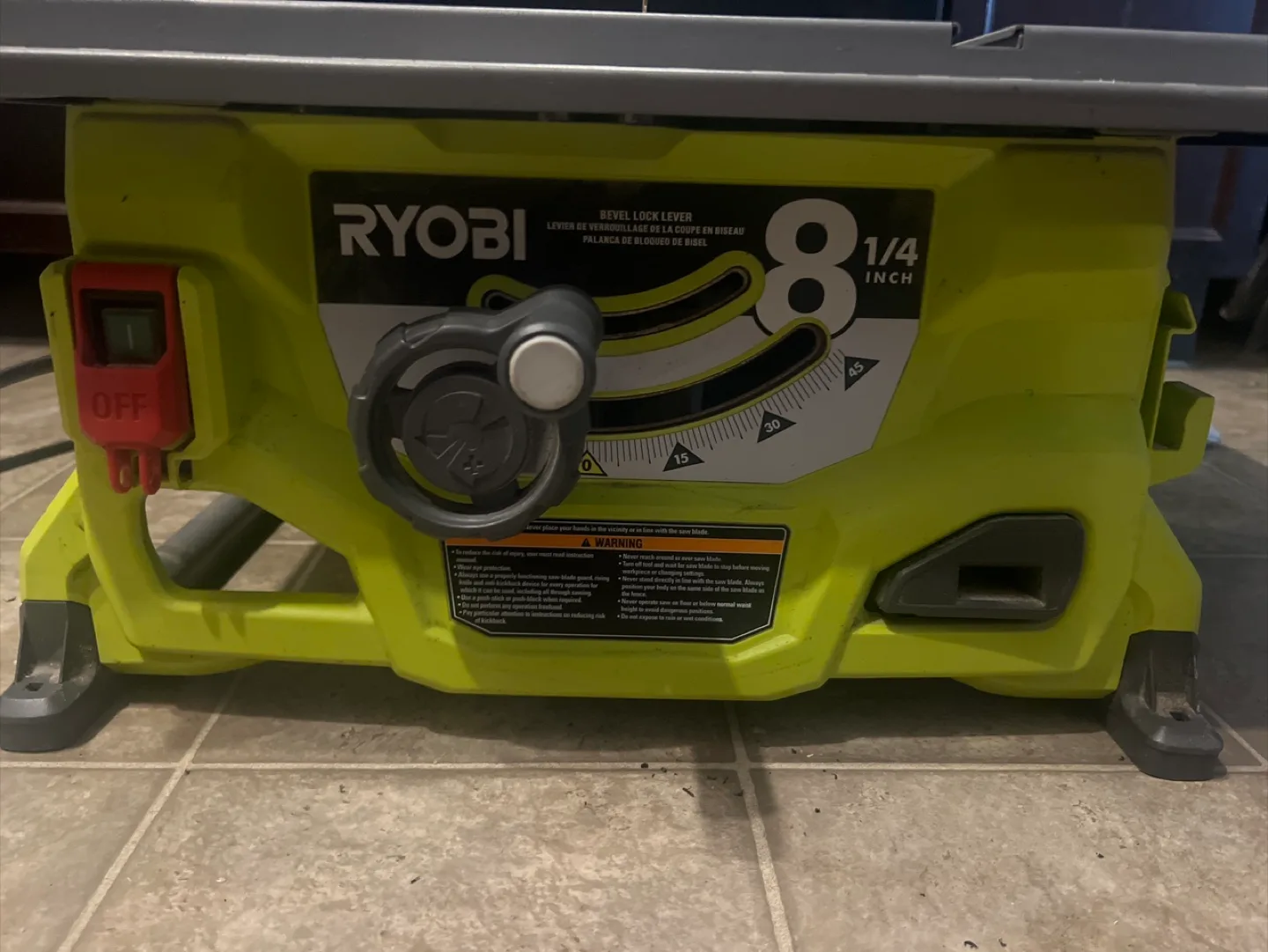Ryobi Table Saw image indicator(2)