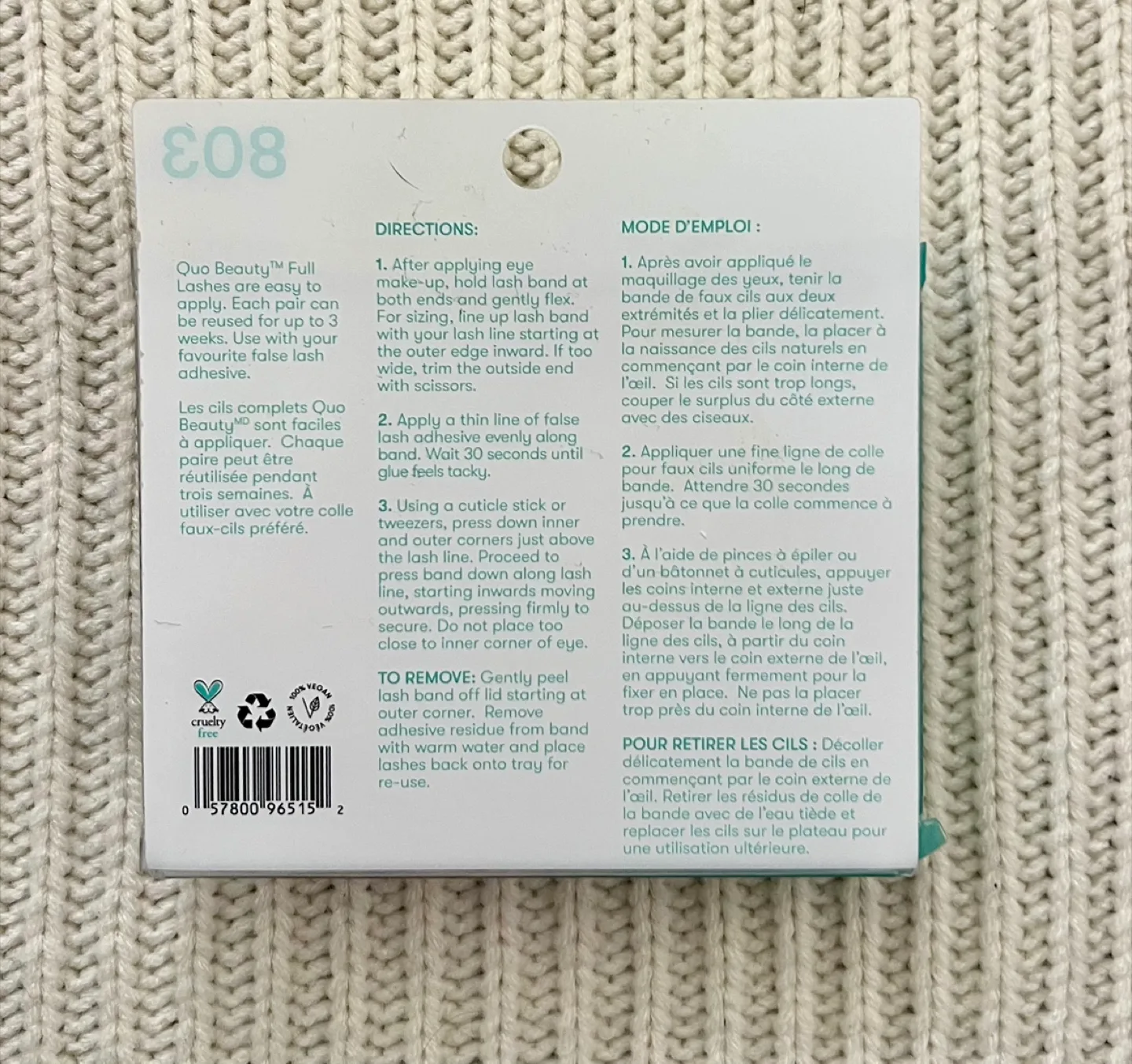 Quo Beauty Natural Lashes - 803 image indicator(2)