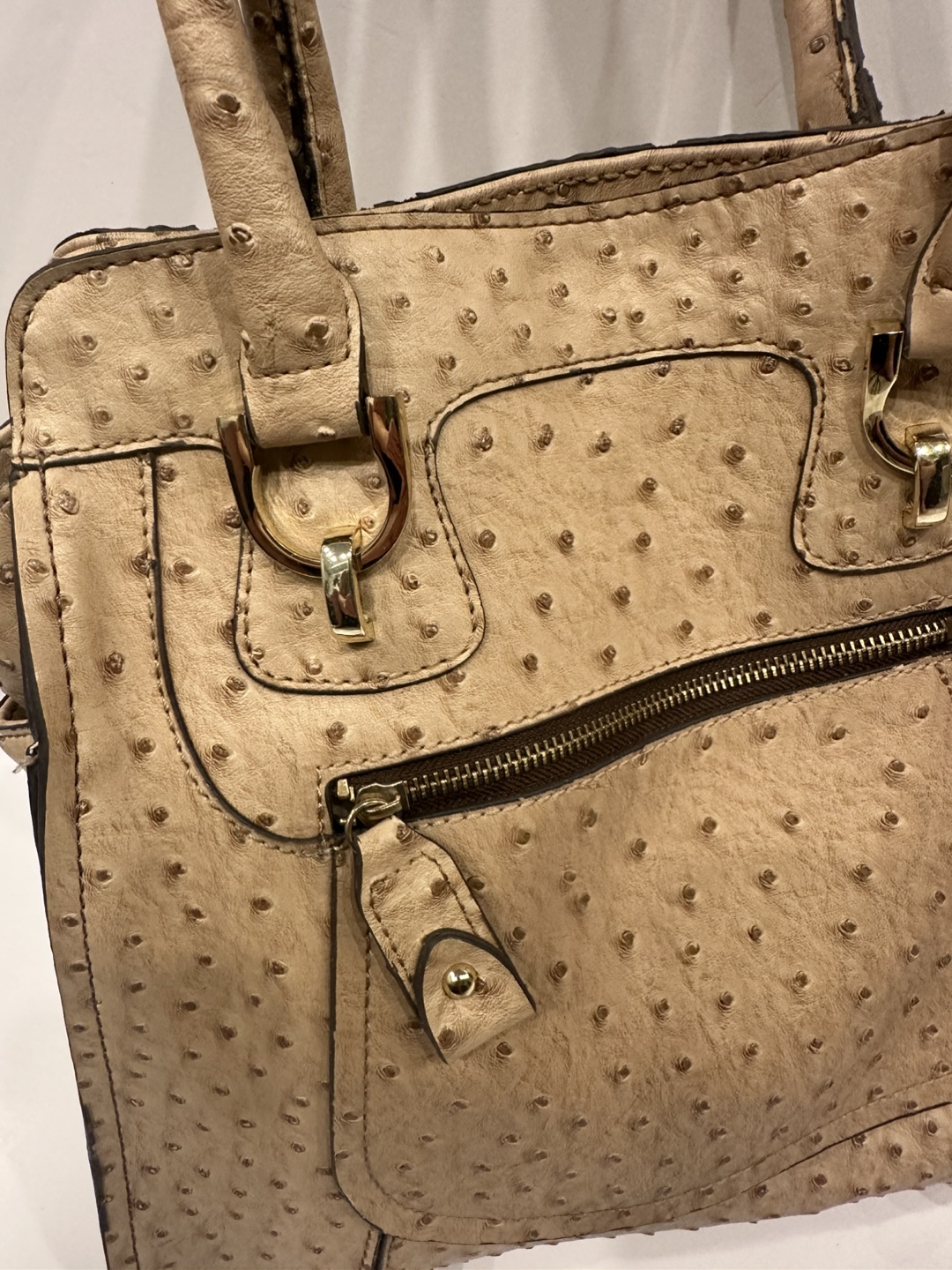London fog Leather Beige Tote Bag - photo 3