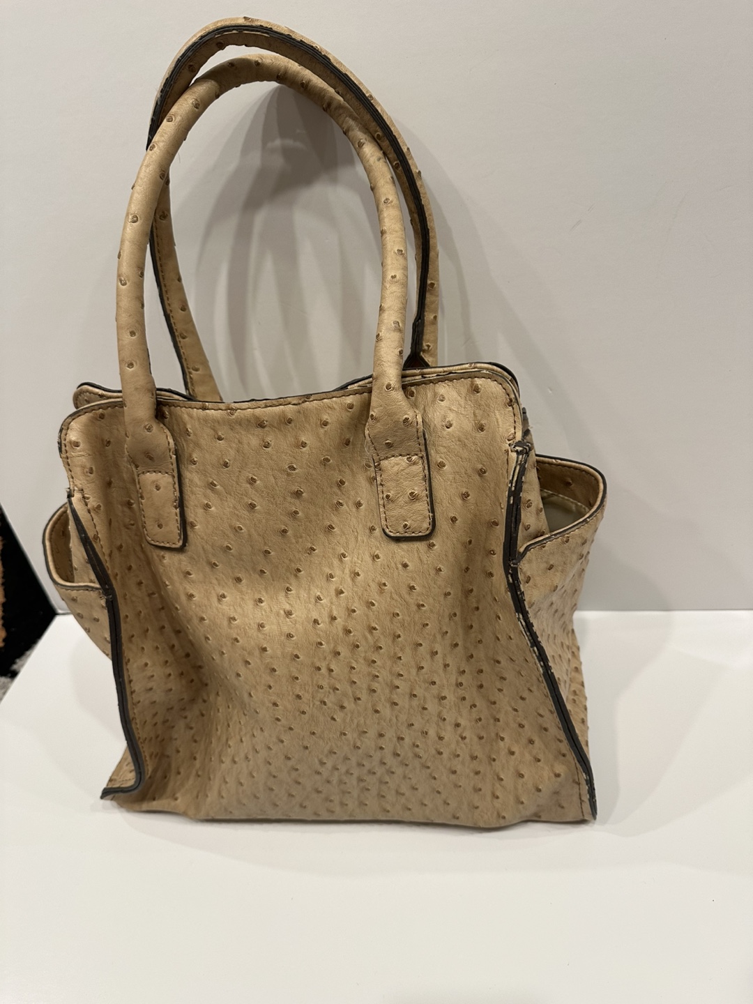 London fog Leather Beige Tote Bag - photo 2