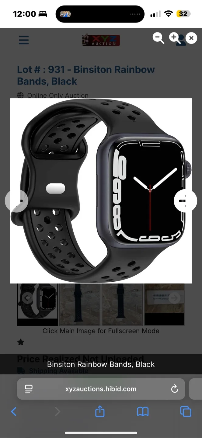 New Binsiton Black Watch Band (42/44/45/49mm) thumbnail