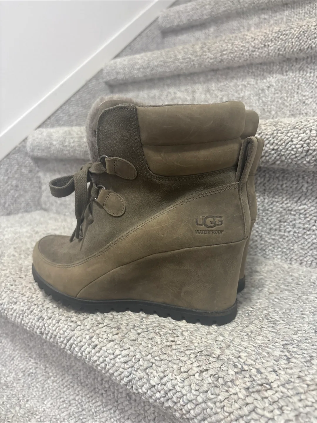 UGG Waterproof Wedge Boots - Size 7 thumbnail