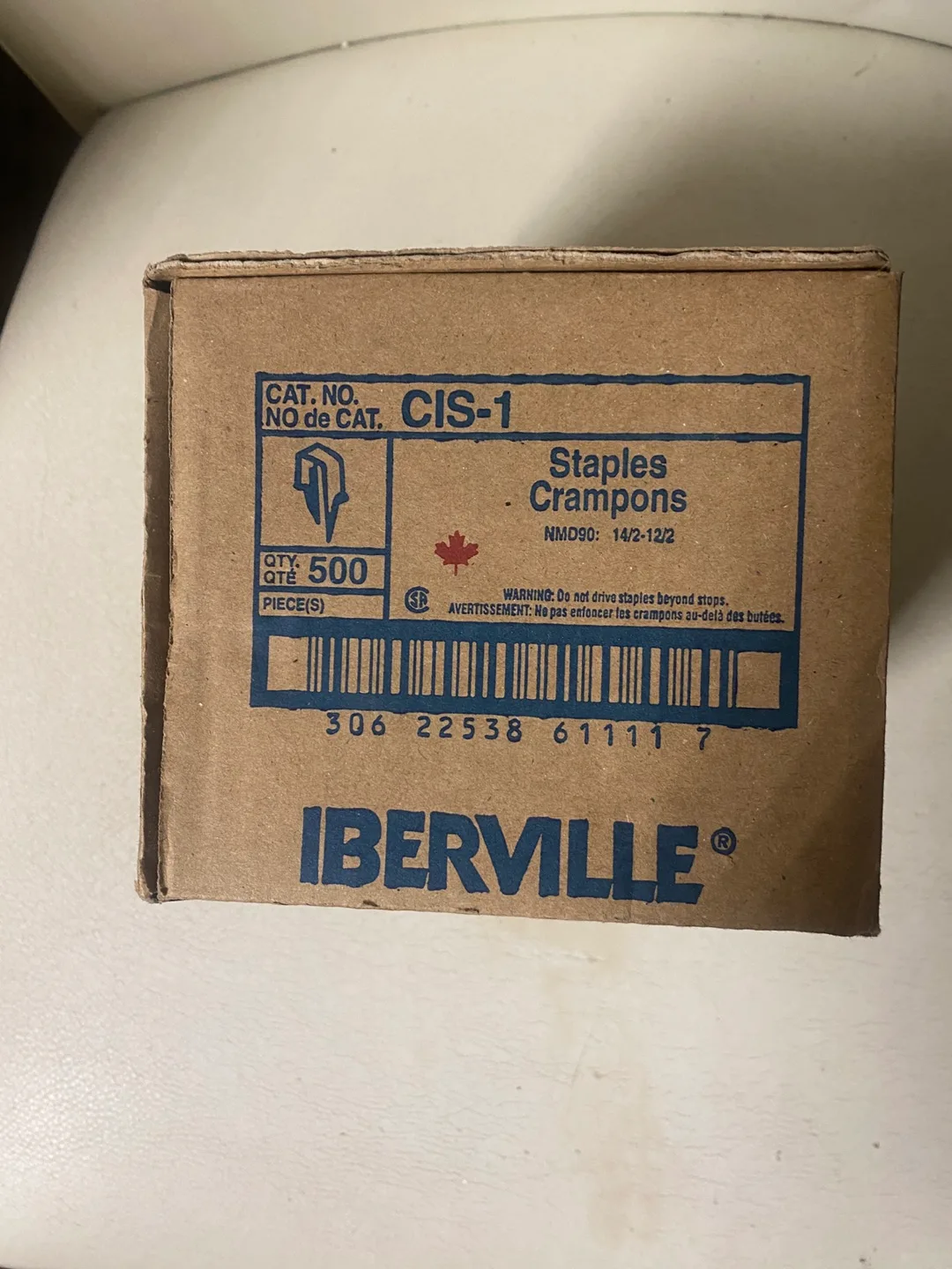 Iberville CIS-1 Staples Crampons - Box of 500 image indicator(3)