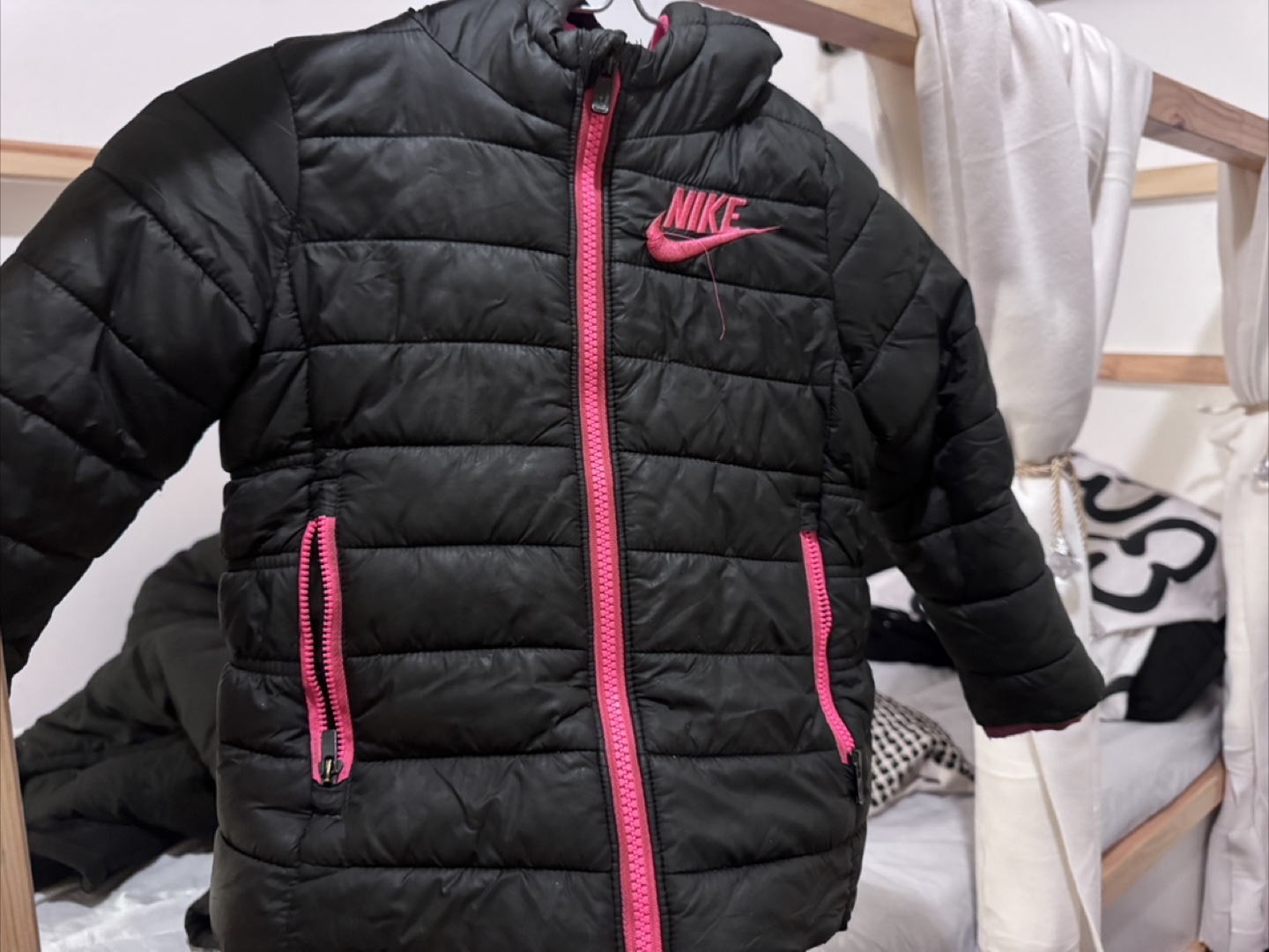 Nike Puffer Jacket - Black with Pink Accents - photo 3