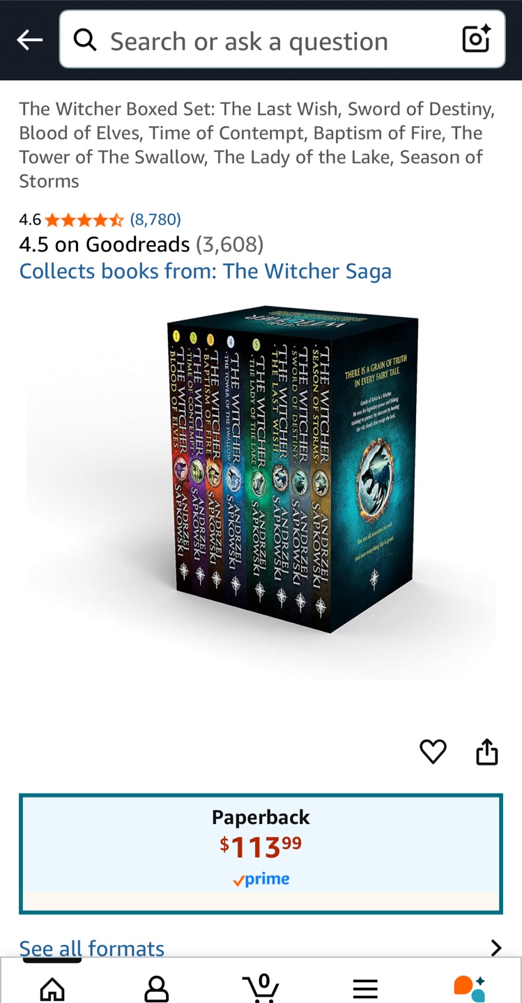 The Witcher Complete 8-Book Series