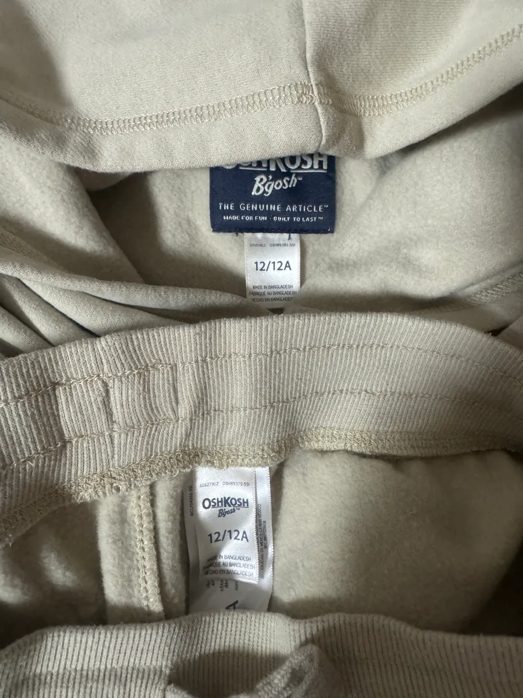 OshKosh Bgosh Hoodie and Pants Set - Size 12/12A image indicator(3)