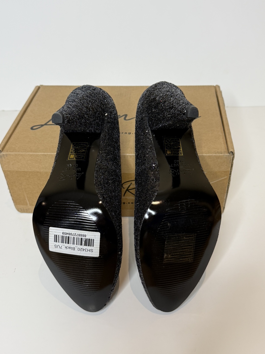 London Rag Black Heels - Size 7 - photo 4