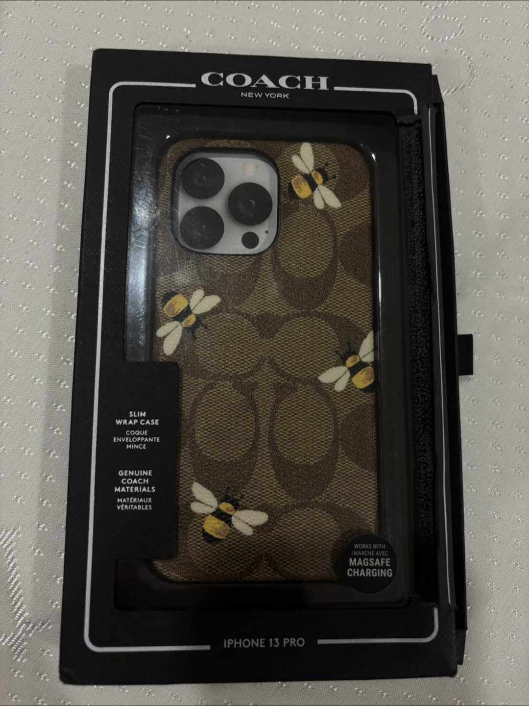 Coach iPhone 13 Pro Bee Case - New in Box!