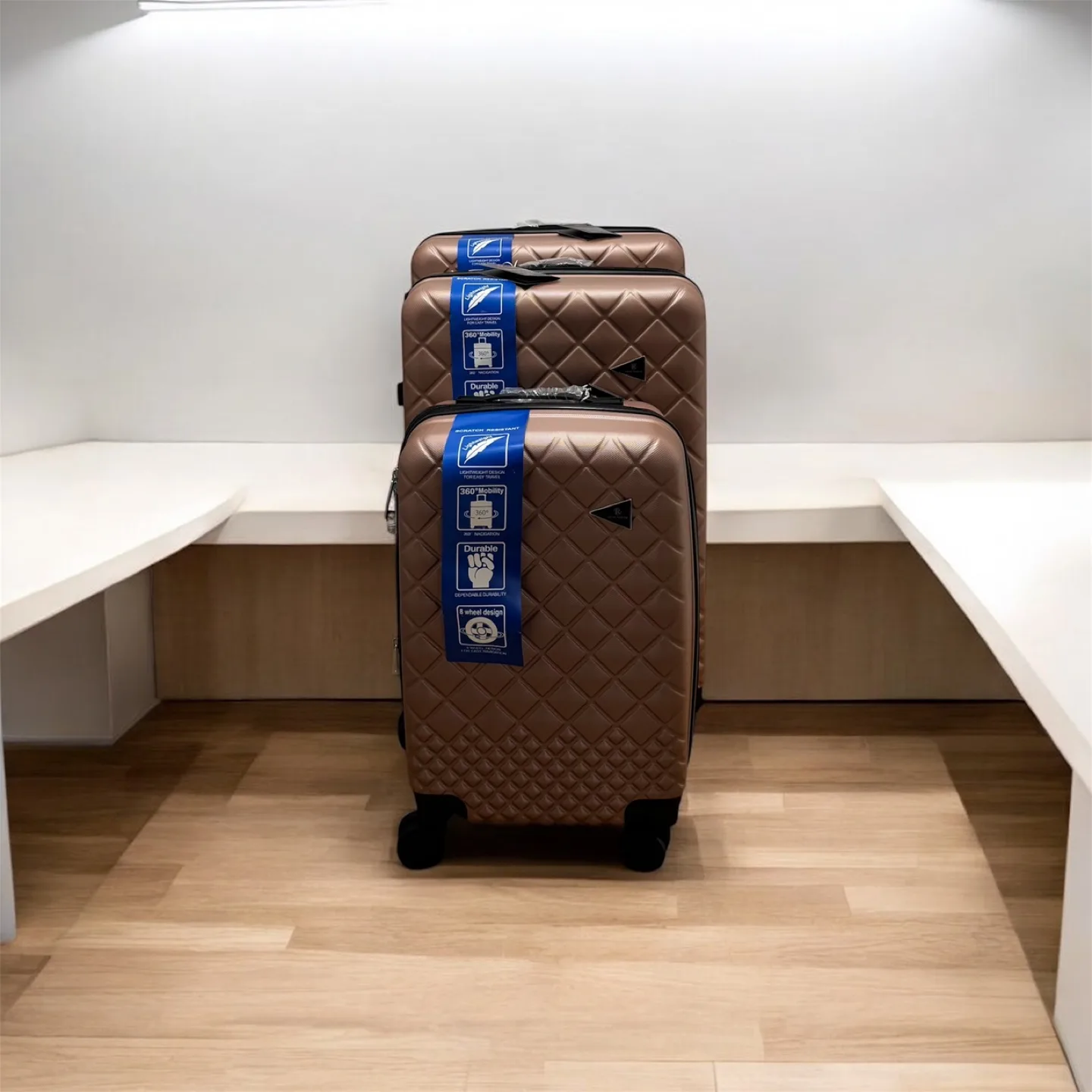 Luggage Set Hard side Champagne Gold thumbnail