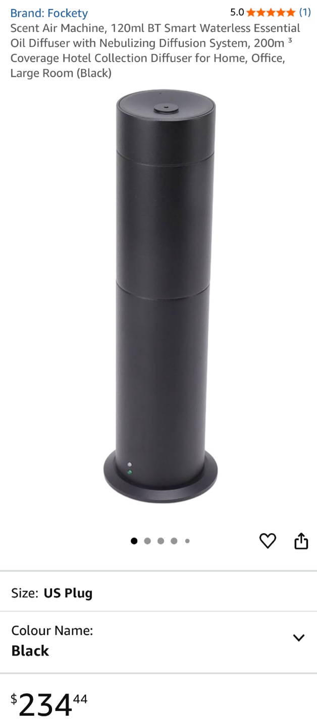 Black Essential Oils Diffuser