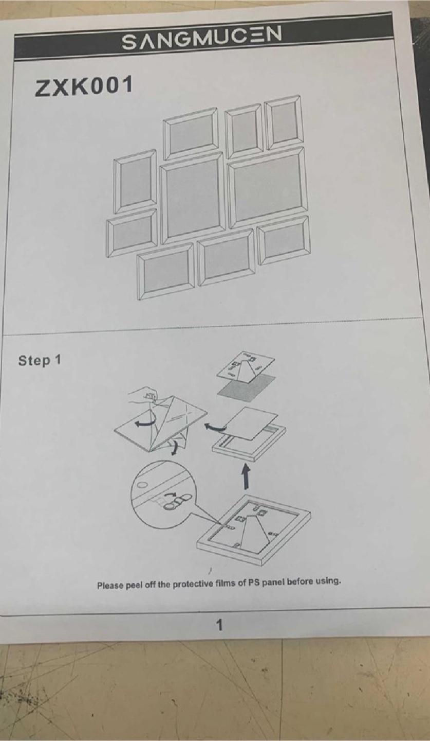 New SANGMUCEN 10 Picture Frames, Black ZXK001H - photo 4
