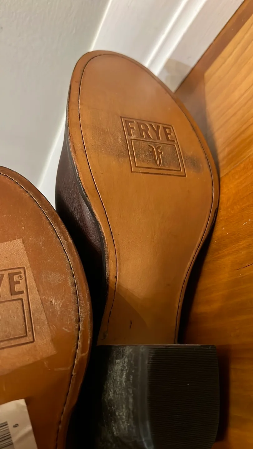 NEW, never worn Frye Brown Leather Over-the-Knee Boots image indicator(3)