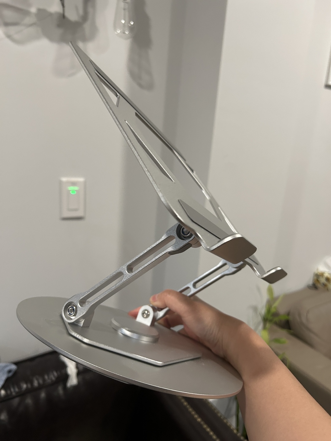 Silver Adjustable Laptop Stand - photo 4