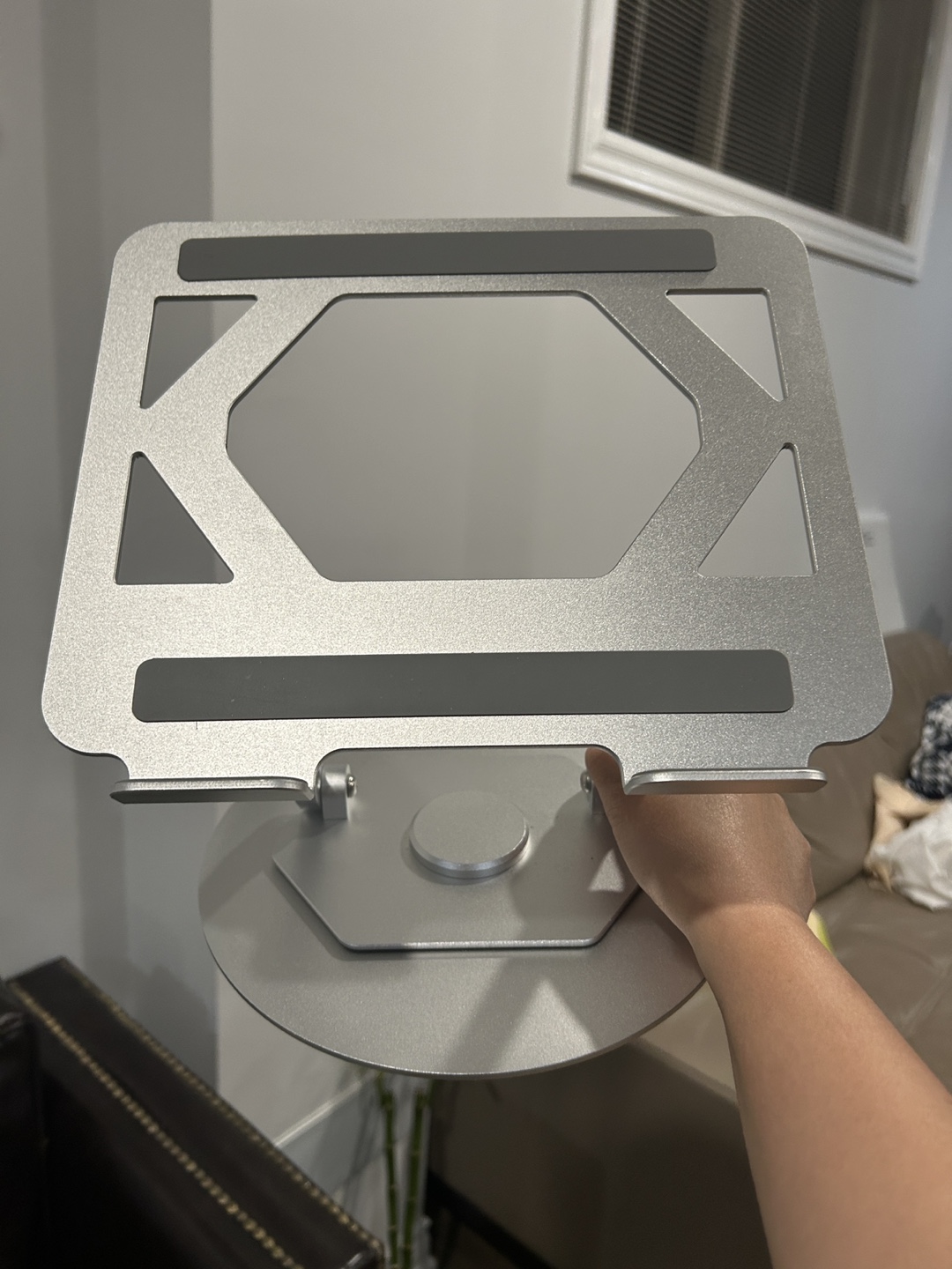 Silver Adjustable Laptop Stand