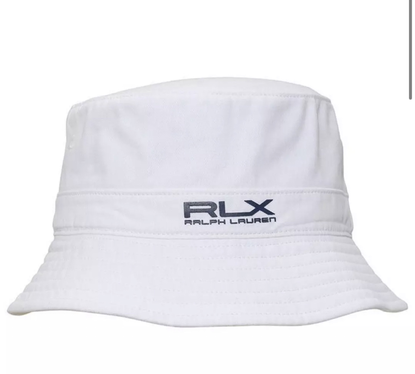 RL Ralph Lauren White Cotton Bucket Hat w Receipt