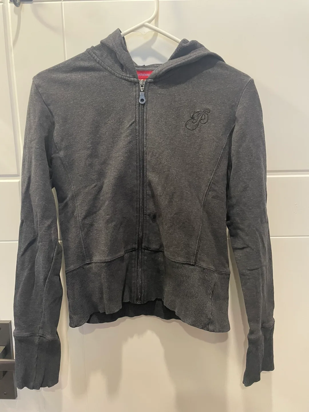 Grey Full Zip Hoodie - Size S thumbnail