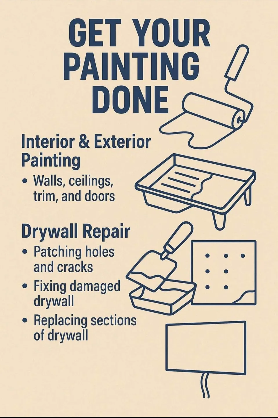 Painting drywall service thumbnail