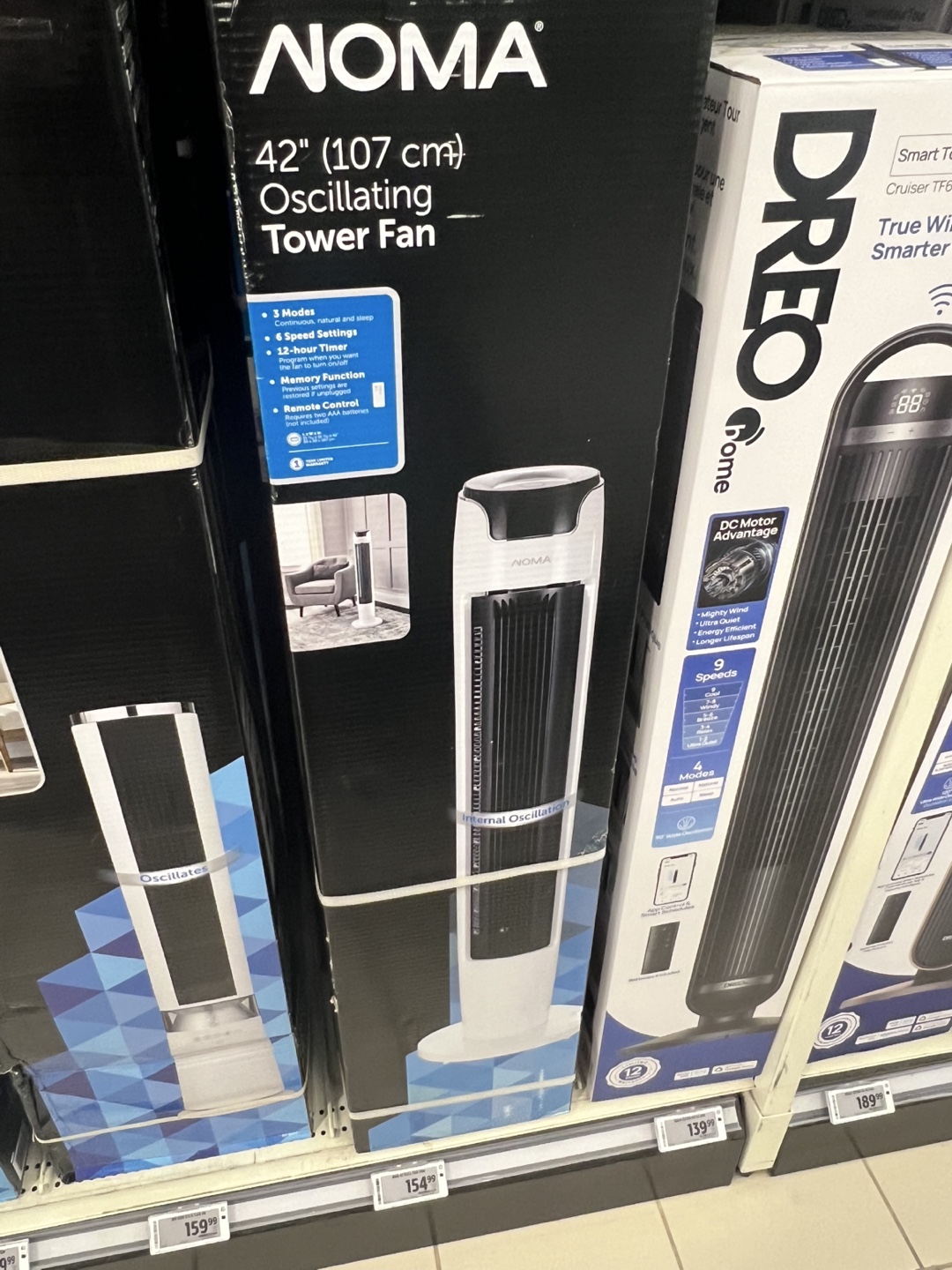 NOMA 42" Oscillating Tower Fan - Like New! - photo 3