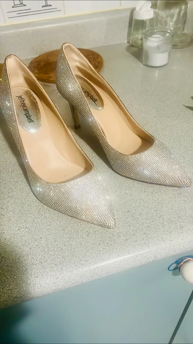 Jeffrey Campbell Rhinestone Heels - Size 7 thumbnail