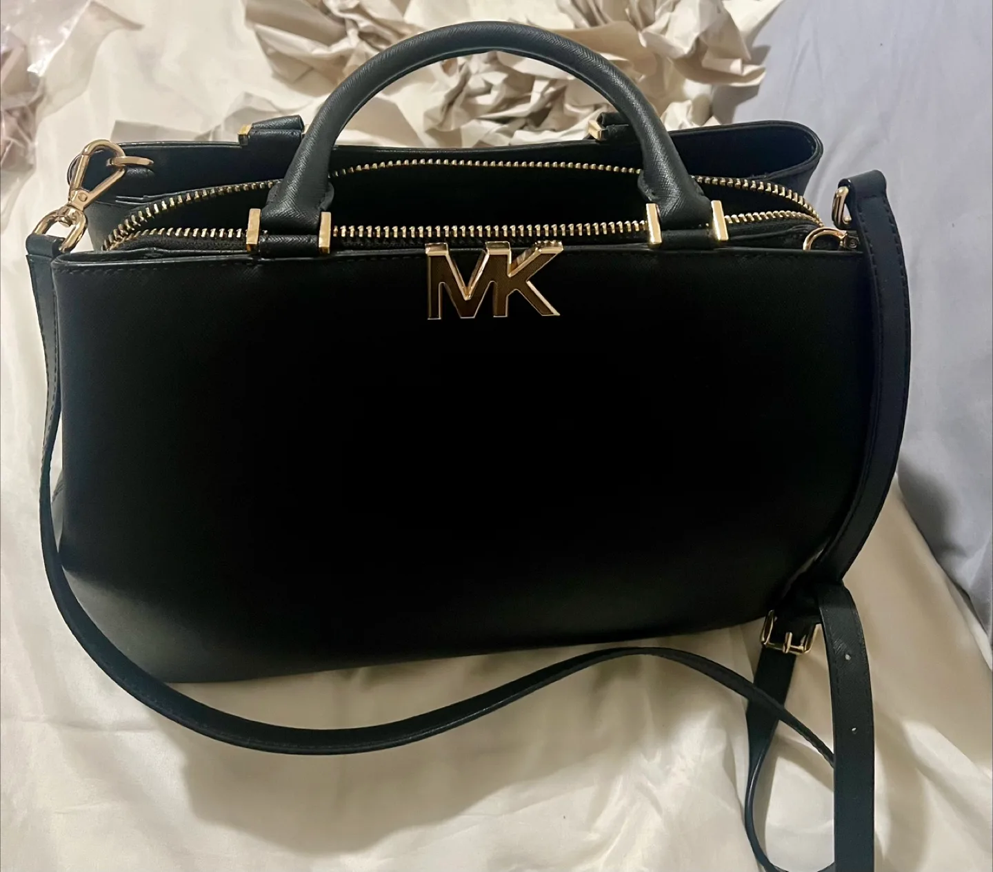 Michael Kors Black Satchel thumbnail