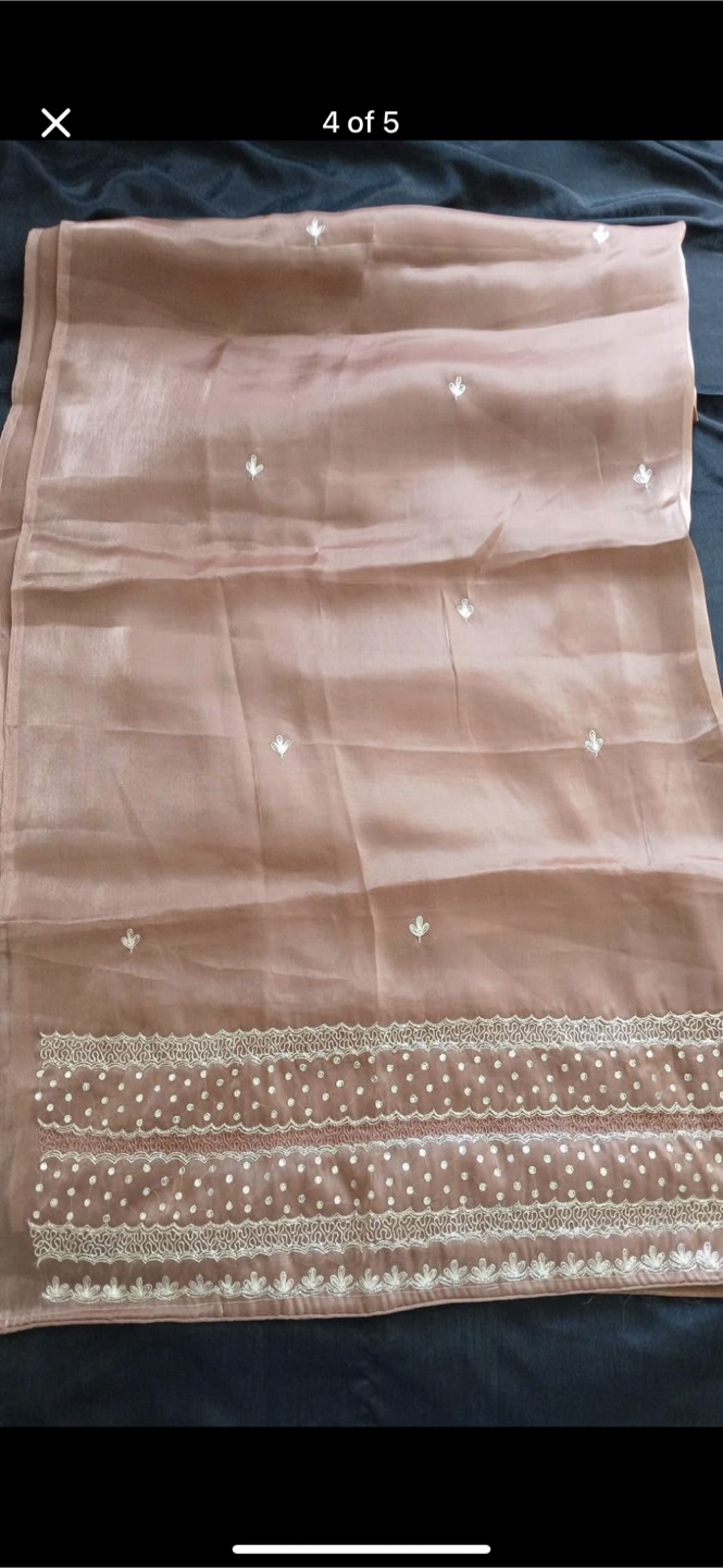 Brown Salwar Kameez Suit unstitched - photo 3