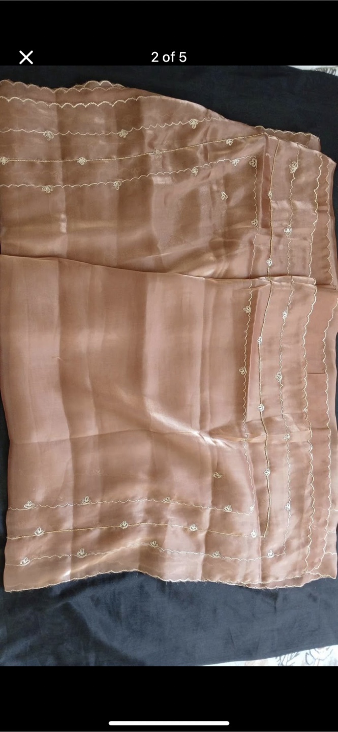 Brown Salwar Kameez Suit unstitched - photo 4