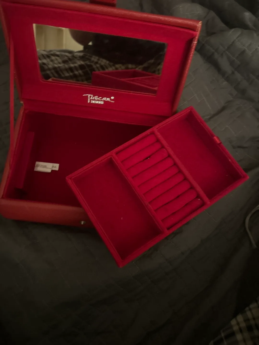 Tuscan Square Red Jewellery Box image indicator(4)