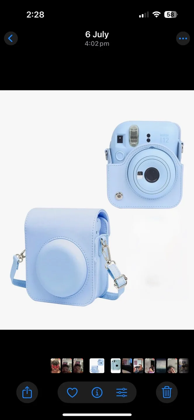 Fujifilm Instax Mini 8 Instant Camera - Blue thumbnail
