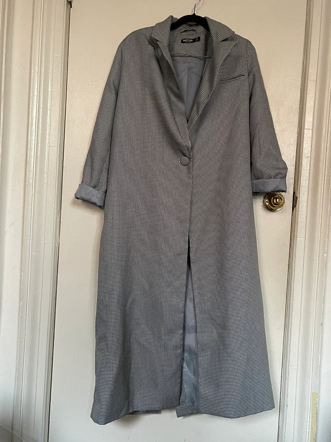 Houndstooth Pattern Overcoat thumbnail