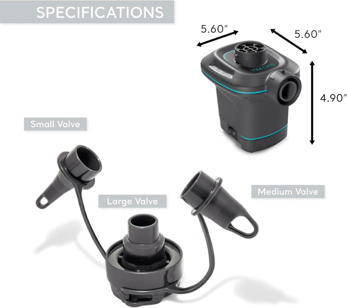 Intex AC Electric Air Pump - Grey - photo 2