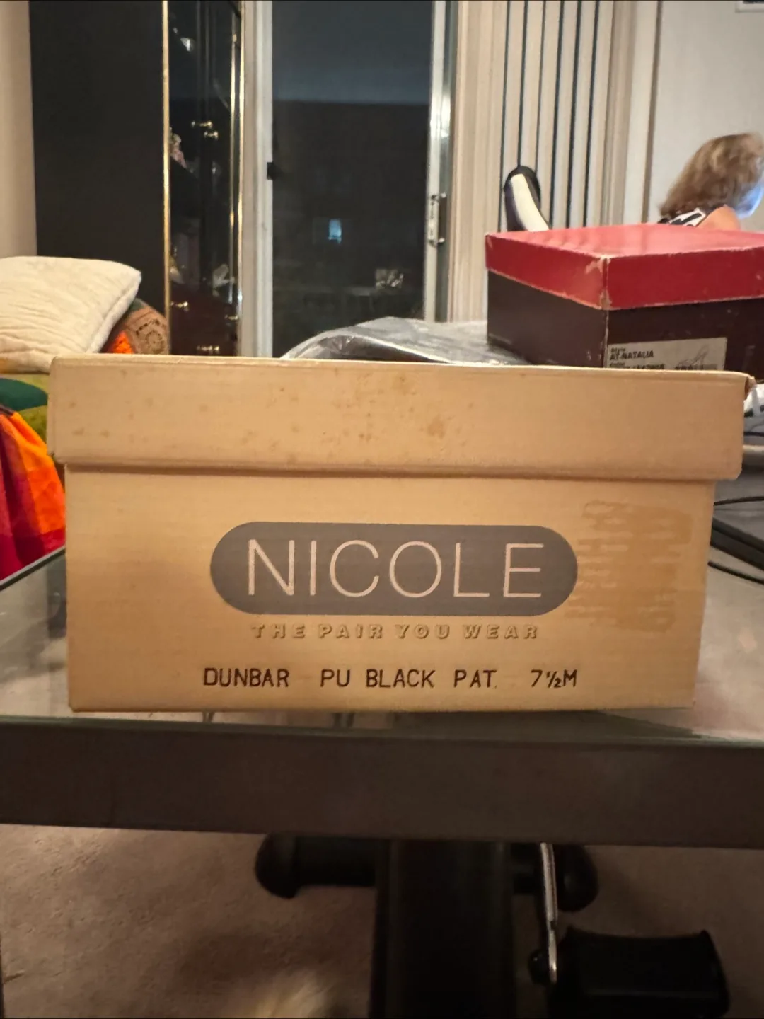 Nicole Dunbar Women’s Black Patent Shoes - Size 7.5M thumbnail