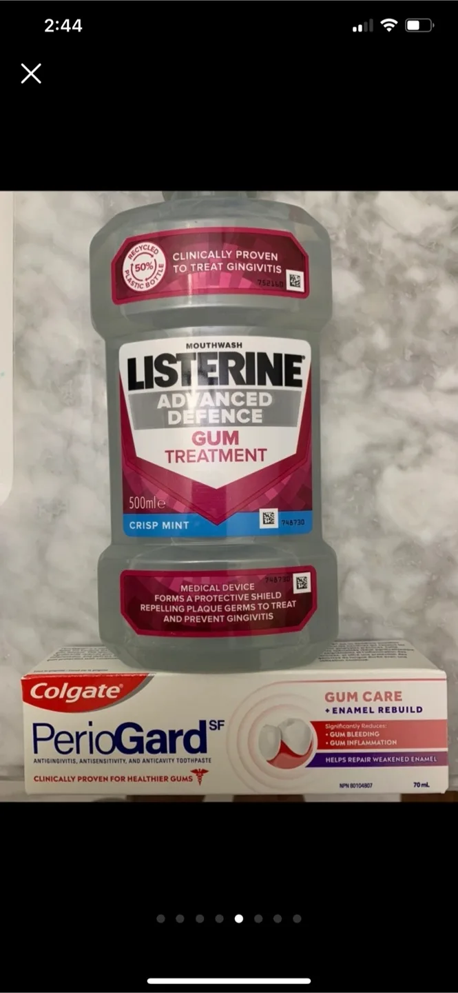 3 Items - Dental Set - Power Flosser and Gingivitis Gum Care Set image indicator(5)