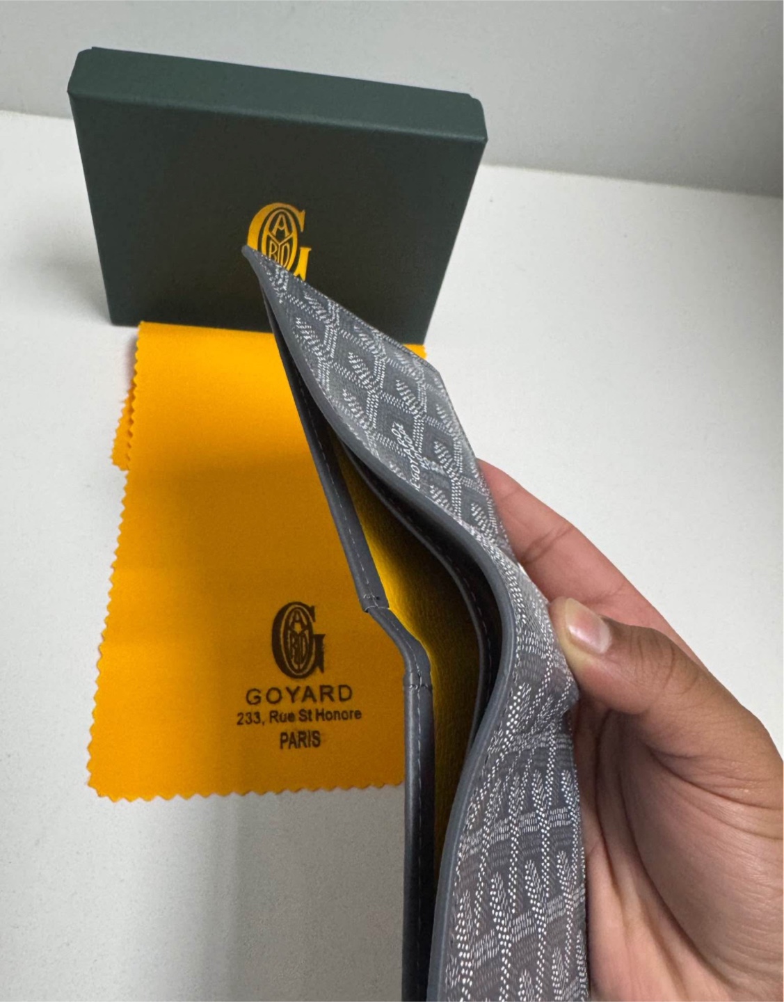 Goyard Grey Wallet with Box - photo 4