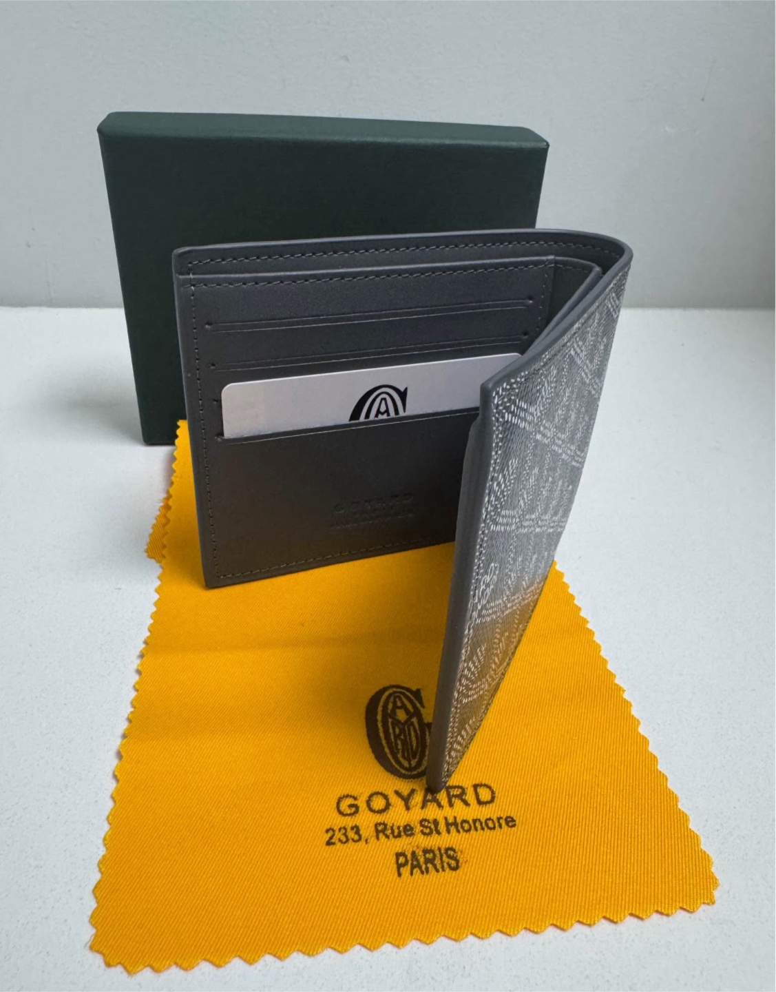 Goyard Grey Wallet with Box - photo 5