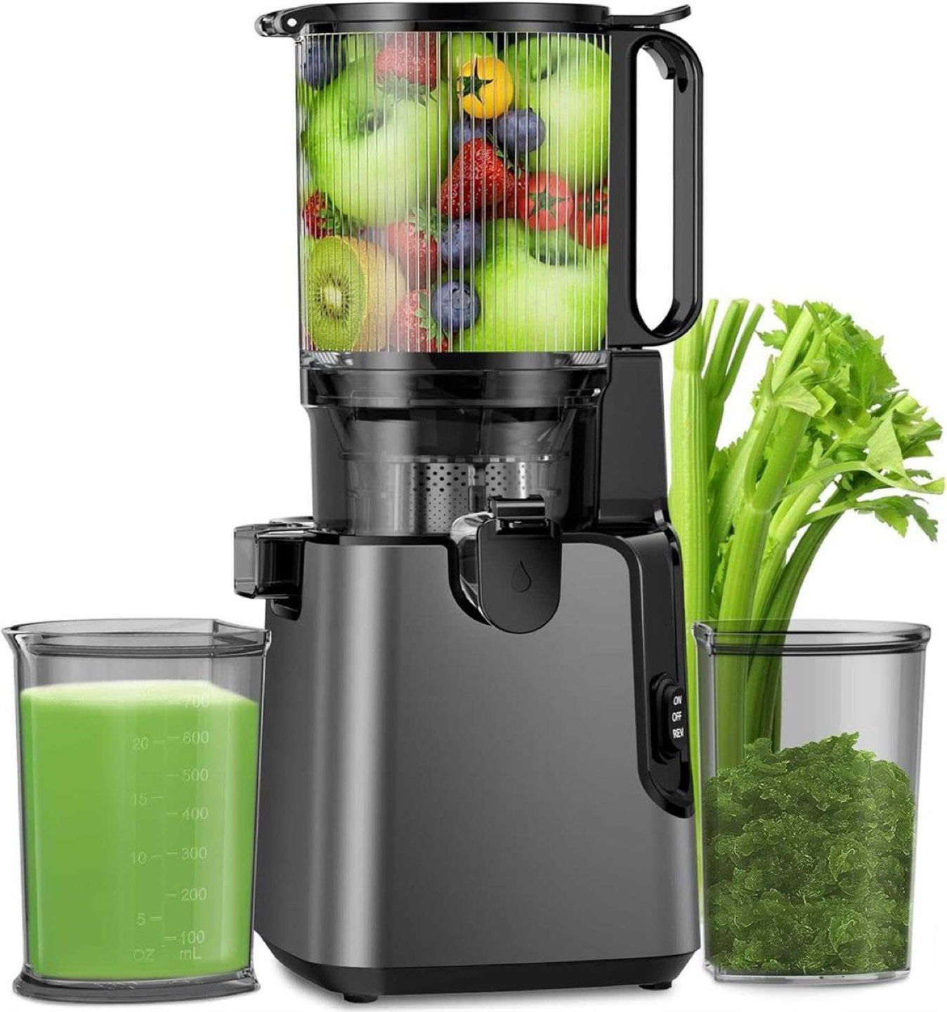 AMZCHEF Cold Press Juicer - Grey