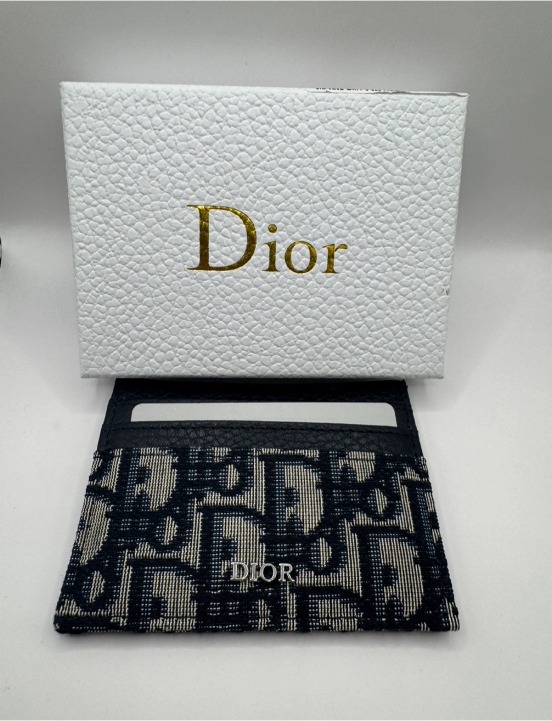 Dior Oblique Jacquard Card Holder with Box - photo 4
