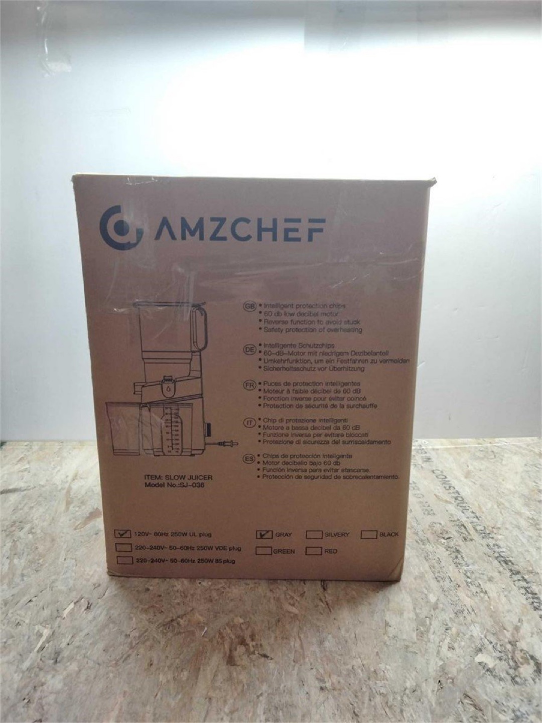AMZCHEF Cold Press Juicer - Like New! - photo 5