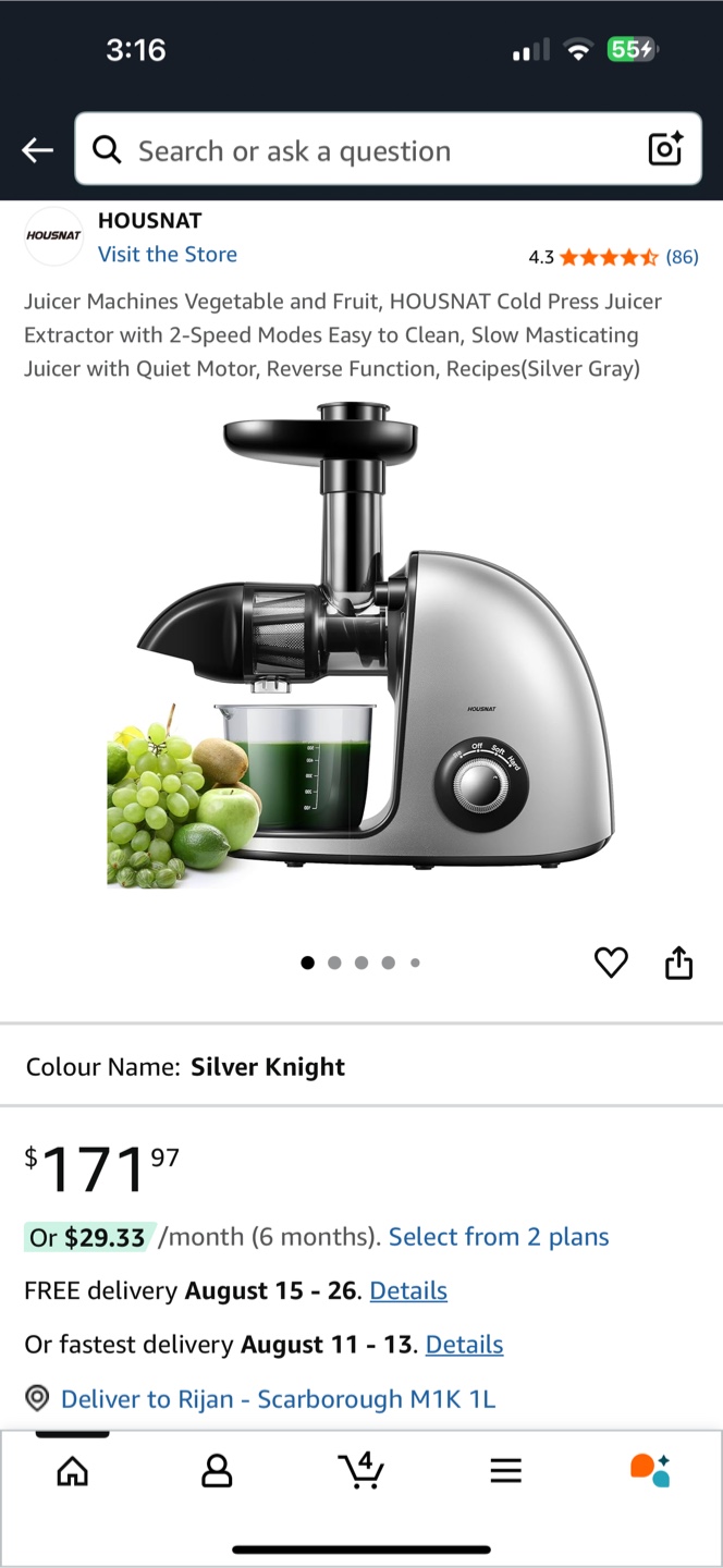 HOUSNAT Cold Press Juicer - photo 4
