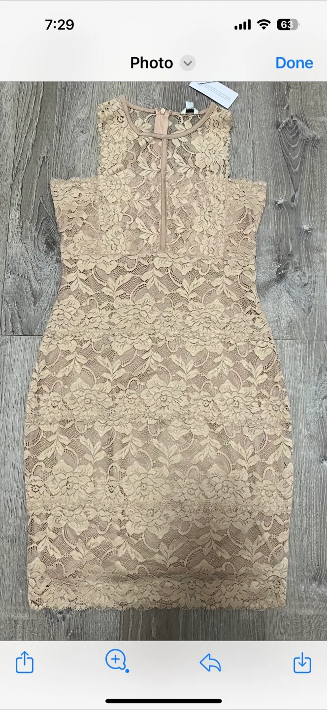 Lace Beige Dress thumbnail