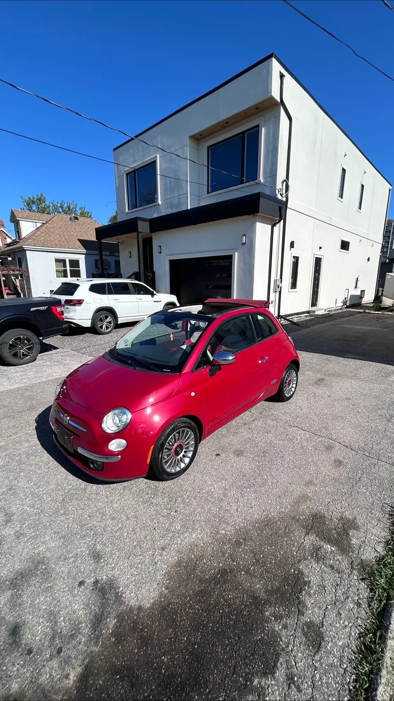 Fiat 500 Convertible - Red Interior thumbnail