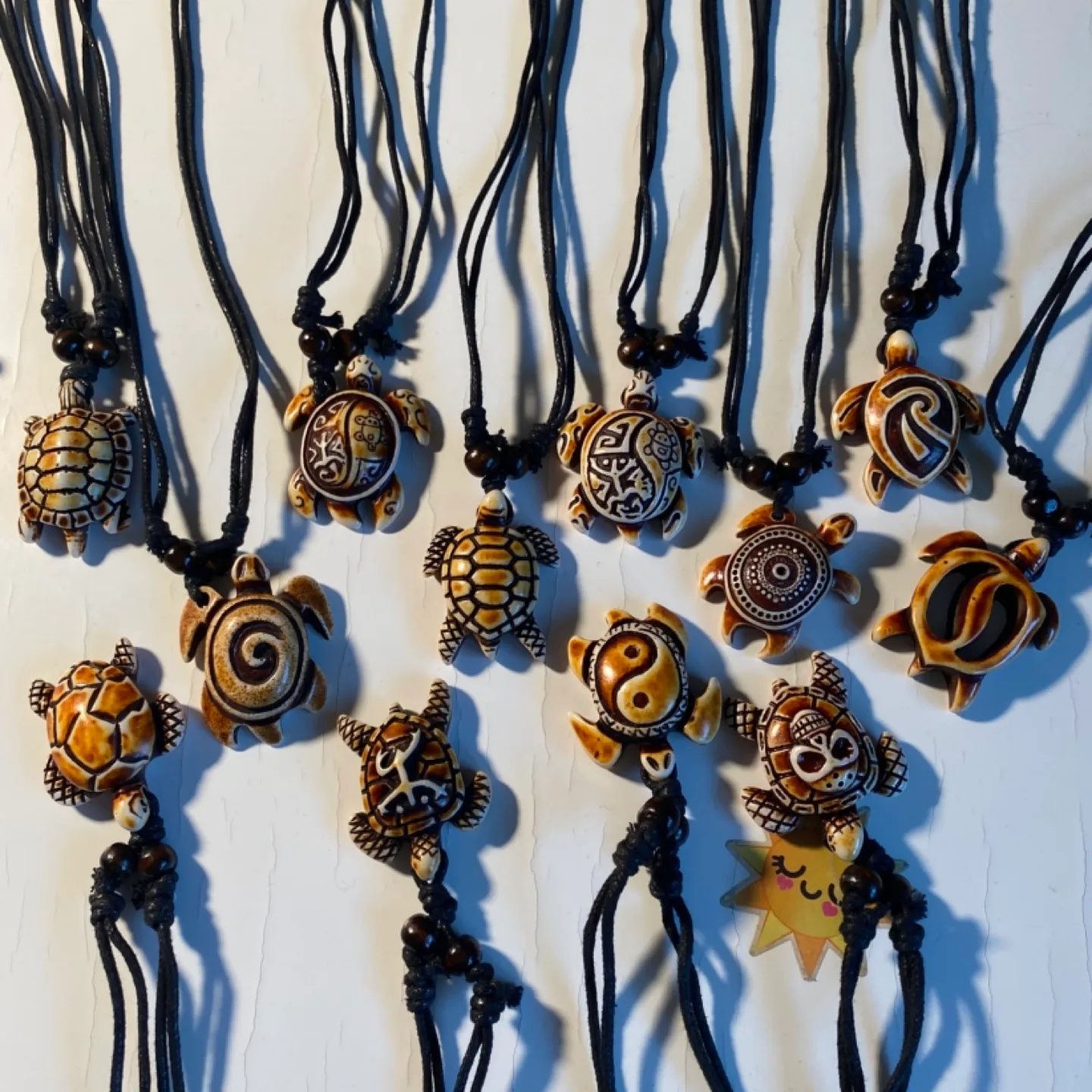 Turtle resin necklace thumbnail