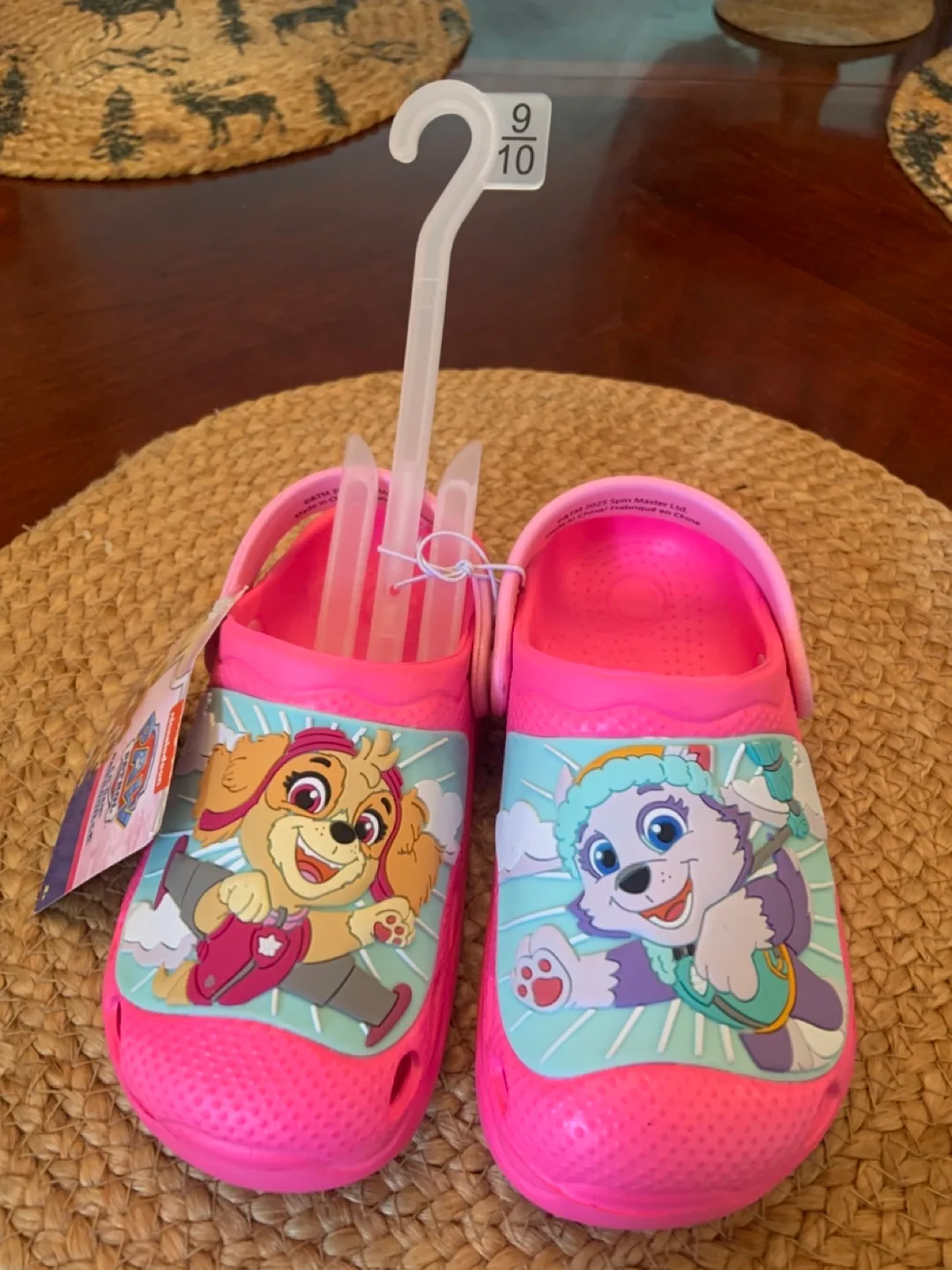 New Paw Patrol Pink Clogs - Size 9/10 thumbnail
