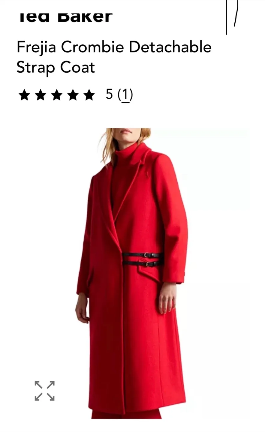 Ted Baker Frejia Crombie Strap Coat New With Tags image indicator(4)