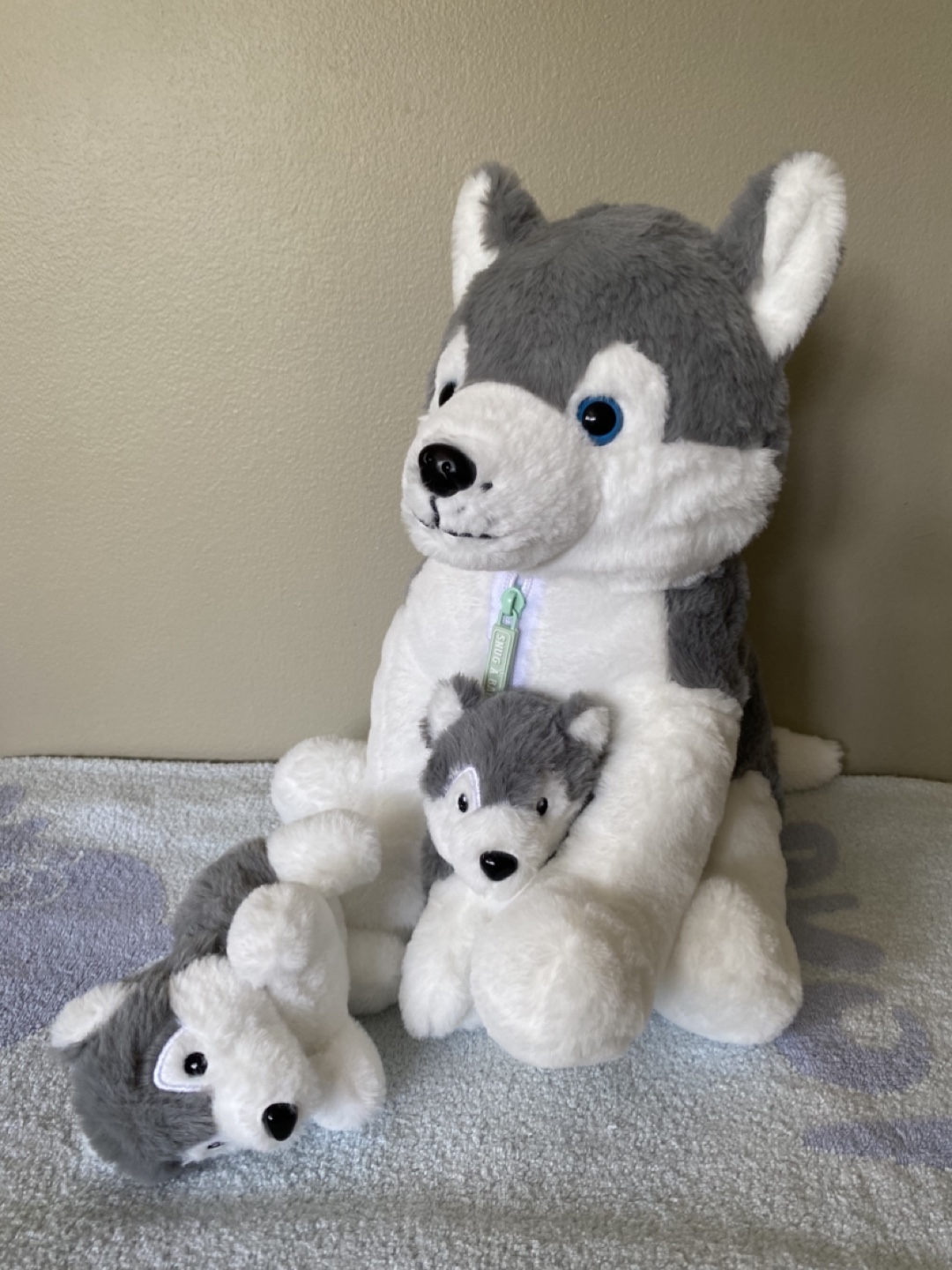 Large husky plush set - photo 2